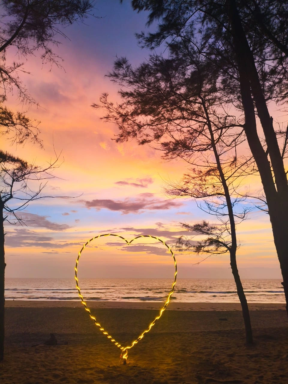 Sunset heart